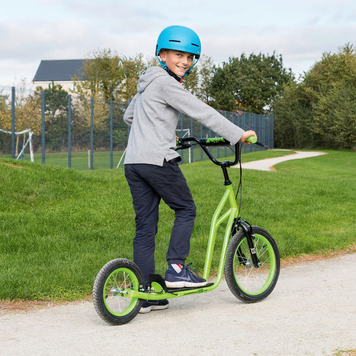 Xootz Tretroller BMX Scooter grün B/H/L: ca. 64x84x123 cm BMX Scooter - grün (123,00/64,00/84,00cm) - Xootz