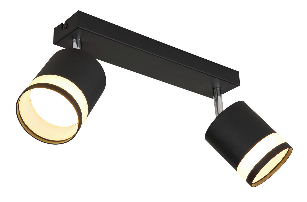 GLOBO Strahler Lucero - schwarz/Opal (30,00/8,20/18,50cm) - GLOBO