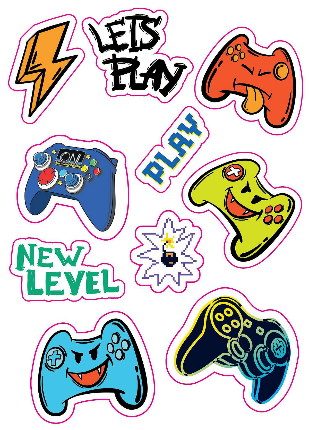 Wandsticker Gaming B/L: ca. 50x70 cm Wandsticker_Must_Team_Gaming - (50,00/70,00cm)