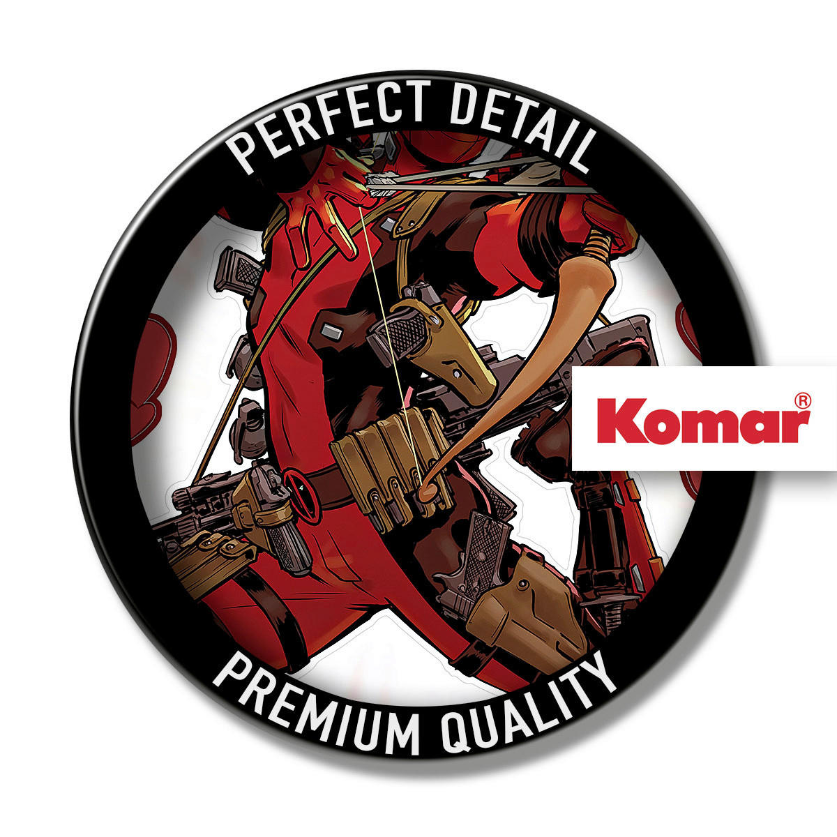 Komar Wandtattoo Deadpool Lovepool Disney Deadpool Lovepool B/L: ca. 50x70 cm Deadpool Lovepool - (50,00/70,00cm) - Komar