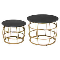 Outsunny Beistelltisch sand Polyrattan B/H/L: ca. 60x60x47 cm Rattan_Beistelltisch-Set - sand (47,00/60,00/60,00cm) - Outsunny