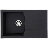 Respekta Einbauspüle Alineo 81x50 S schwarz Quarzolite B/H/T: ca. 81x21x50 cm Alineo 81x50 S - schwarz (81,00/21,00/50,00cm) - Respekta