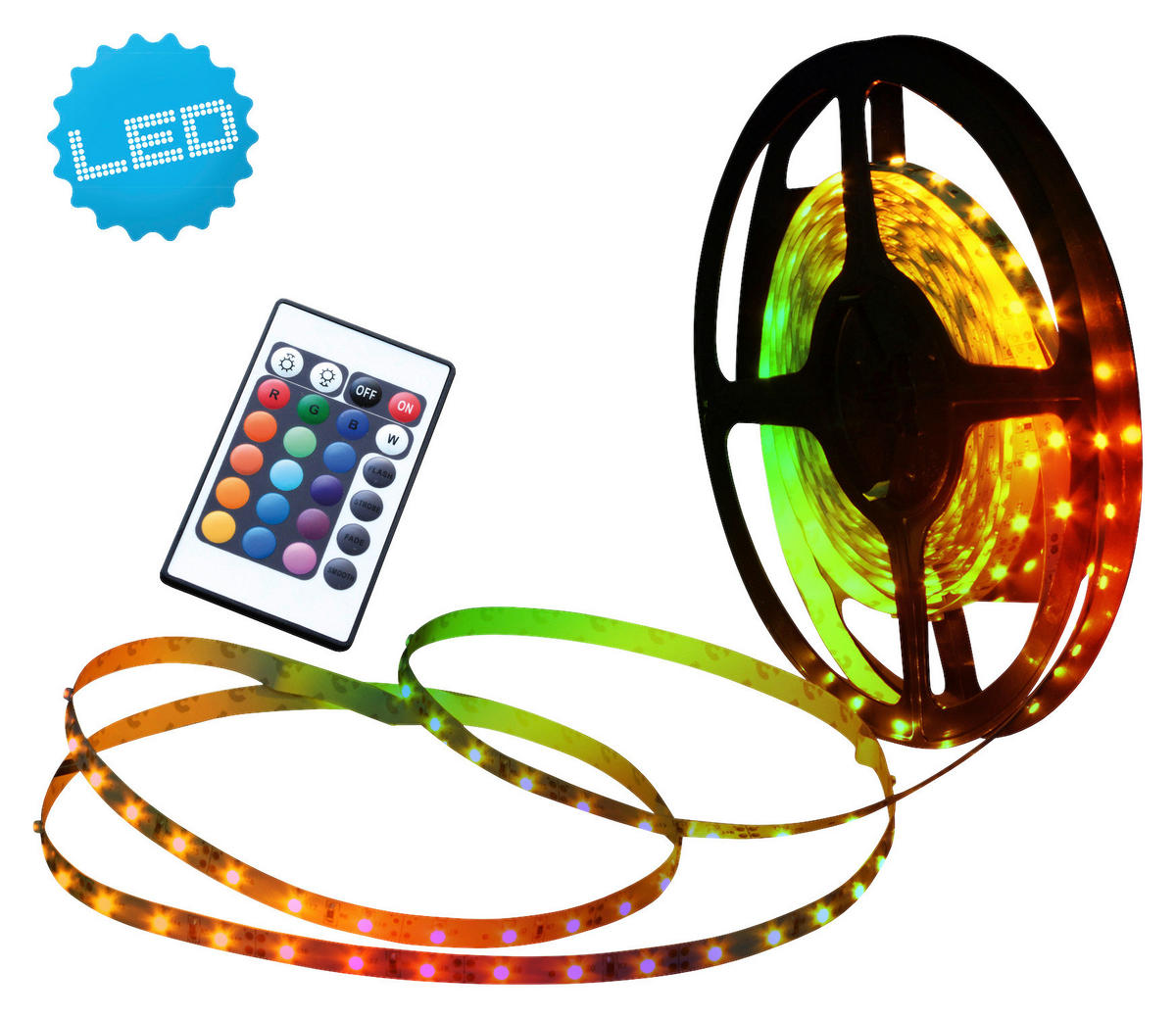 Näve Leuchten LED-Streifen bunt B/H/T: ca. 1000x0,3x1 cm LED-Streifen - bunt (1000,00/0,30/1,00cm) - Näve Leuchten
