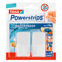Powerstrips weiß Kunststoff Powerstrip_Waterproof_Haken_tesa - weiß - tesa