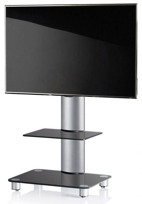 VCM TV-Standfuß TV-Standfuß TV-Standfuß "Tosal Silber" - (60,00/100,00/44,00cm) - VCM