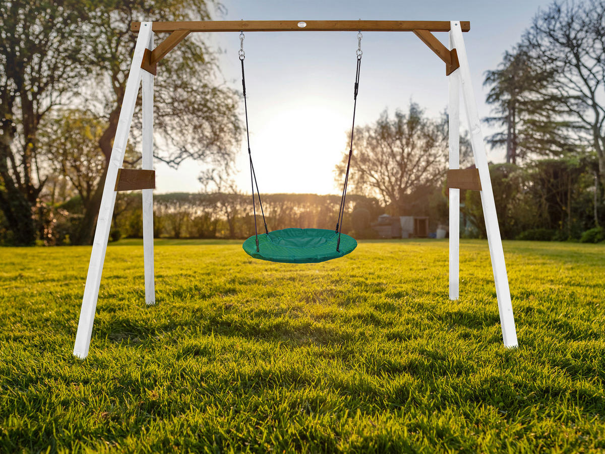 AXI Nestschaukel Summer weiß B/H/L: ca. 254x207x160 cm Summer - braun/weiß (160,00/254,00/207,00cm) - AXI