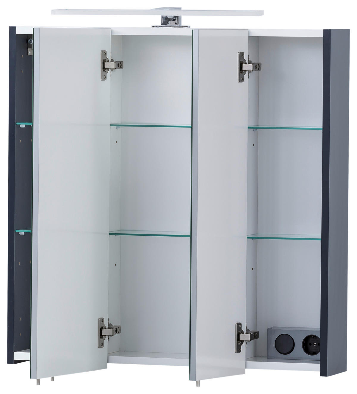 Spiegelschrank Kent dunkelblau B/H/T: ca. 70x74,8x16 cm Kent - dunkelblau (70,00/74,80/16,00cm) - Möbelpartner