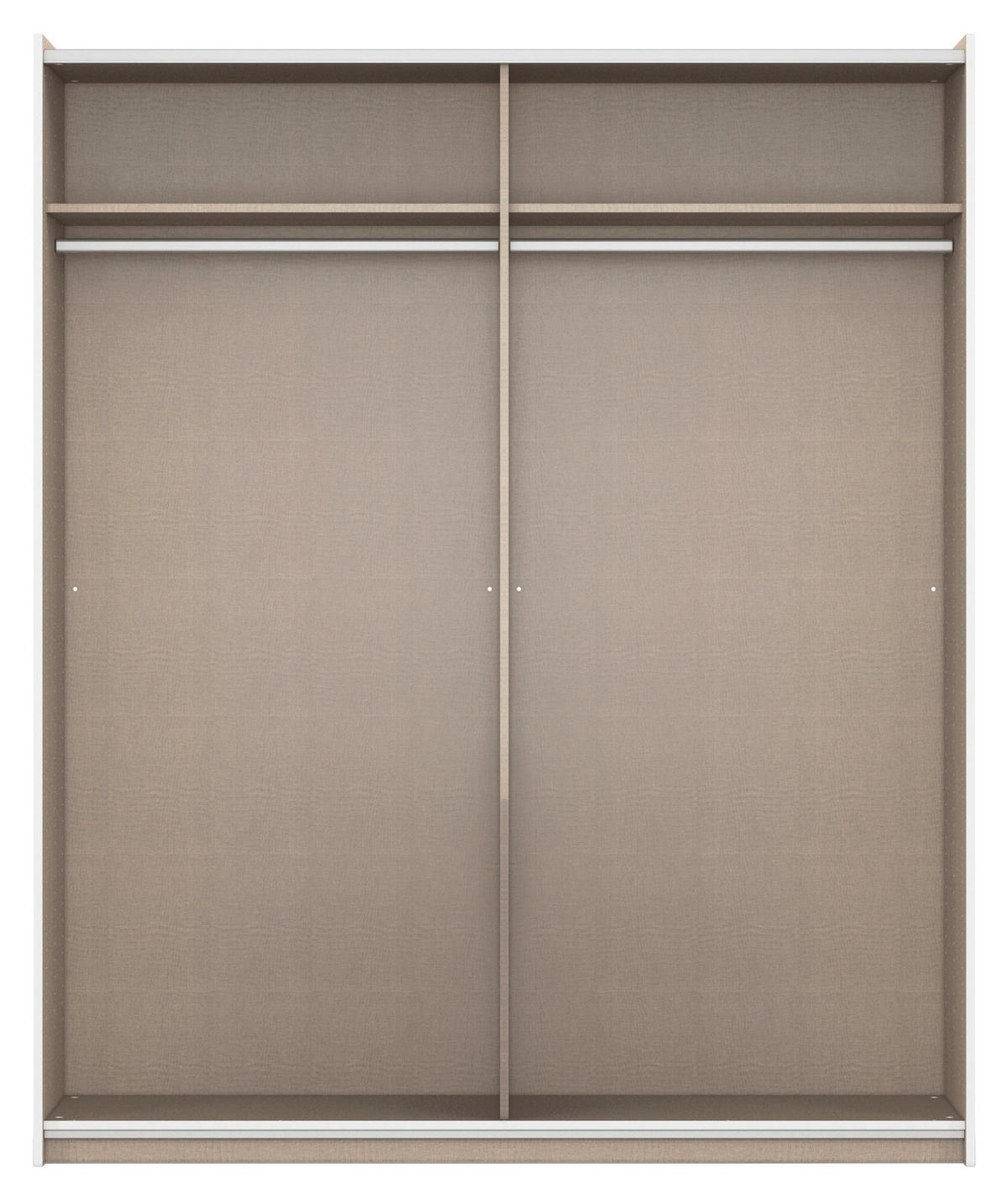 Kleiderschrank Oslo Alpinweiß grau B/H/T: ca. 175x210x59 cm Oslo - Alpinweiß/grau (175,00/210,00/59,00cm)
