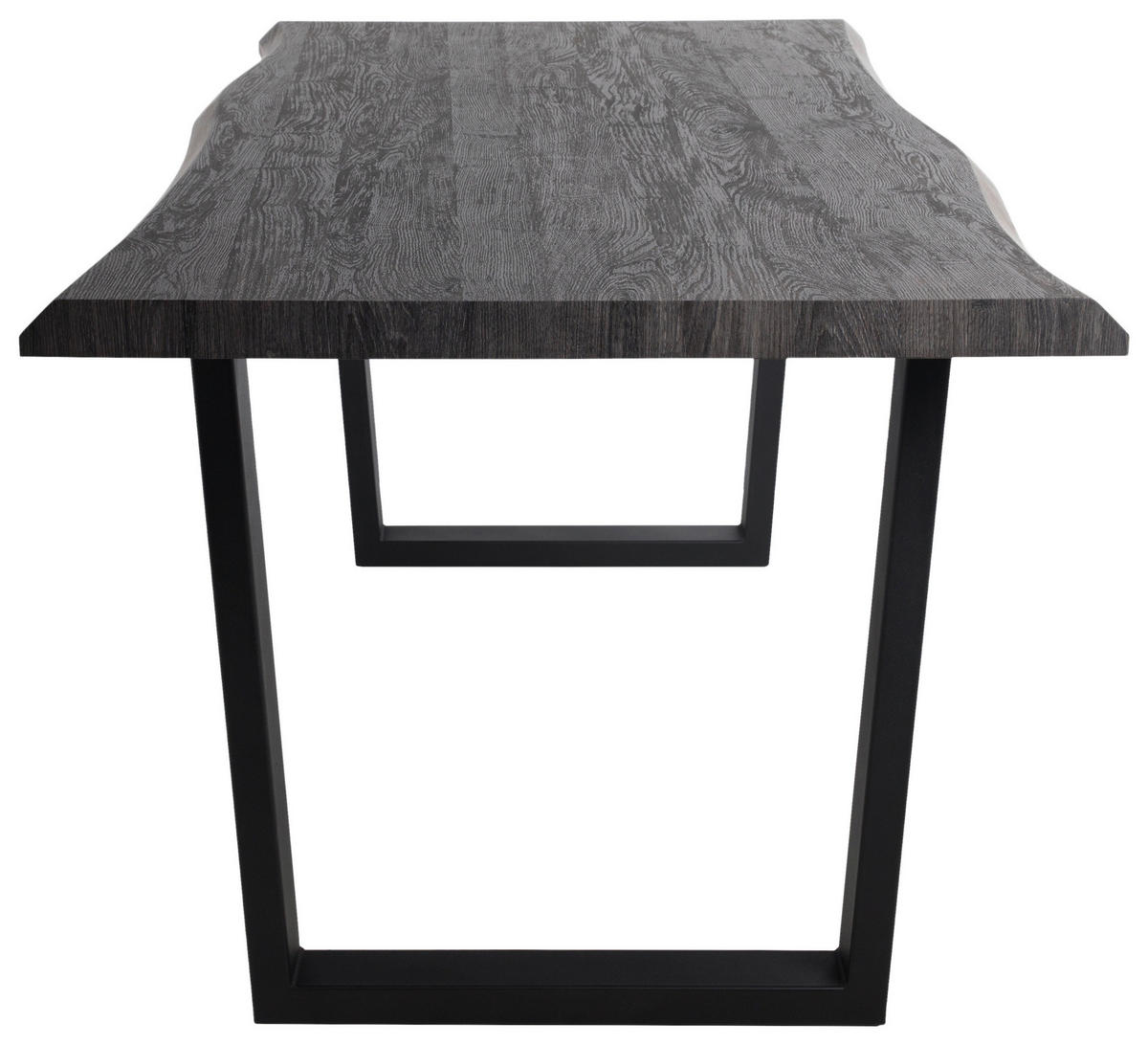 Esstisch Thea grau Akazie Nachbildung B/H/T: ca. 180x76x90 cm Thea - schwarz/grau (180,00/76,00/90,00cm)