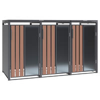 Westmann Mülltonnenbox Status anthrazit B/H/L: ca. 198x116x80 cm Status - anthrazit (80,00/198,00/116,00cm) - Westmann