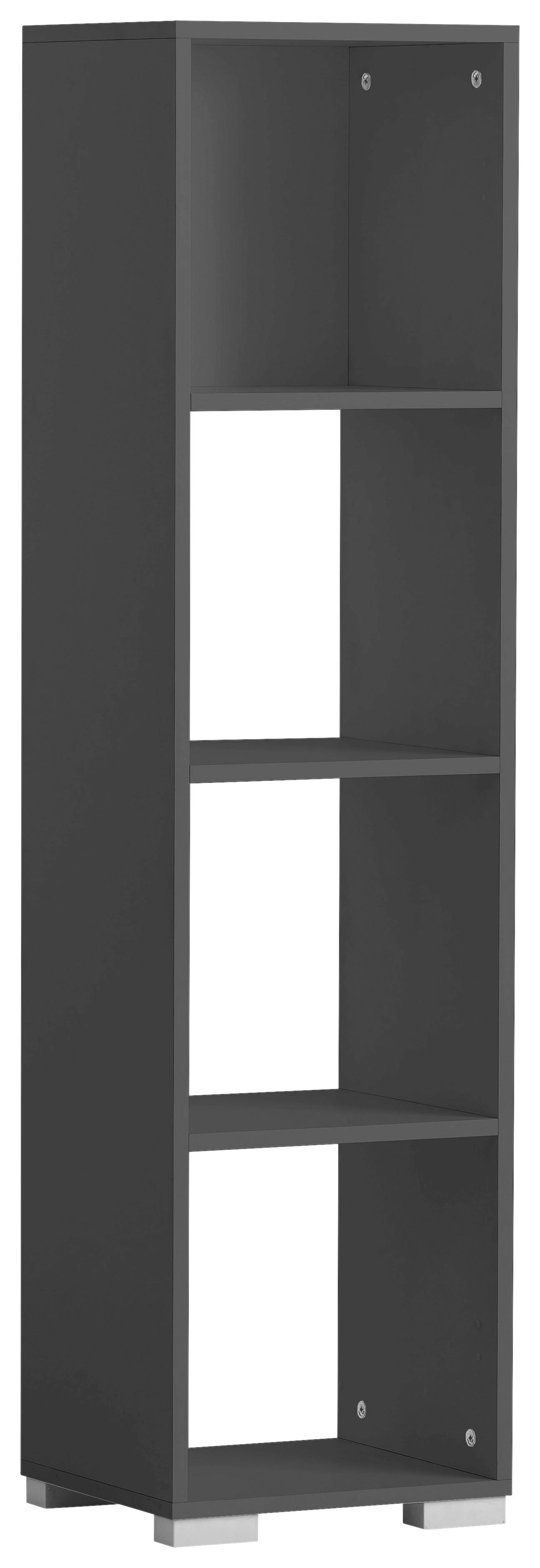 Regal Niels anthrazit B/H/T: ca. 36,3x142,7x33 cm Niels - anthrazit (36,30/142,70/33,00cm) - Möbelpartner