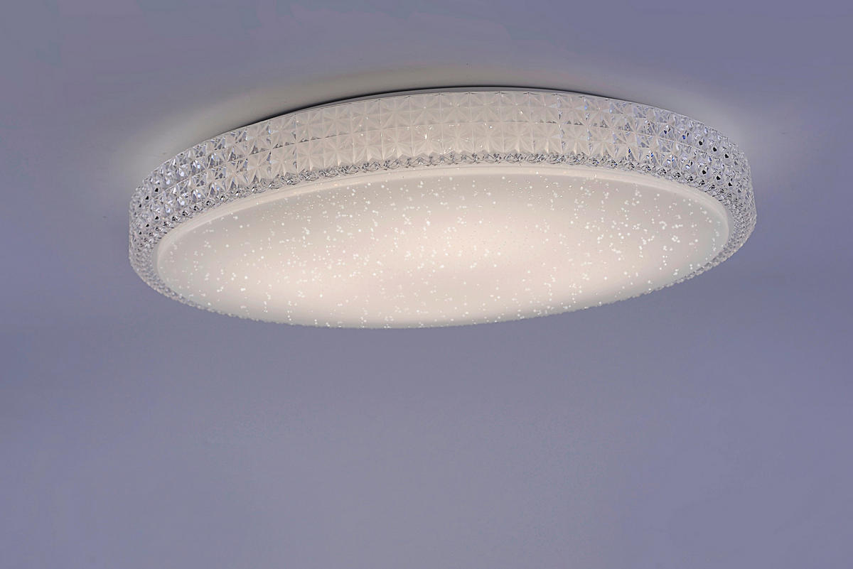 Just Light Deckenleuchte 14372-00 klar Acryl Metall H/D: ca. 11x60 cm LED-Deckenleuchte_CCT_Frida - klar (60,00/11,00cm) - Just Light