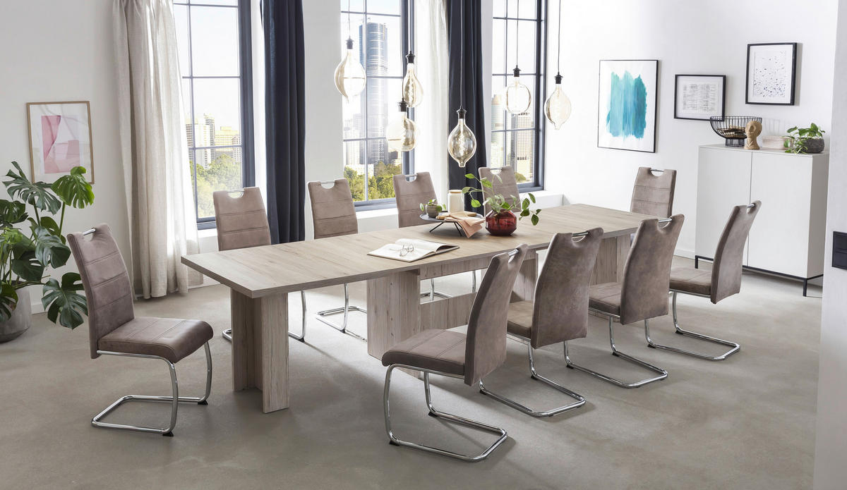 Esstisch LIA II Eiche Sand Nachbildung B/H/T: ca. 160x76x90 cm LIA II - Eiche (160,00/76,00/90,00cm) - Hela