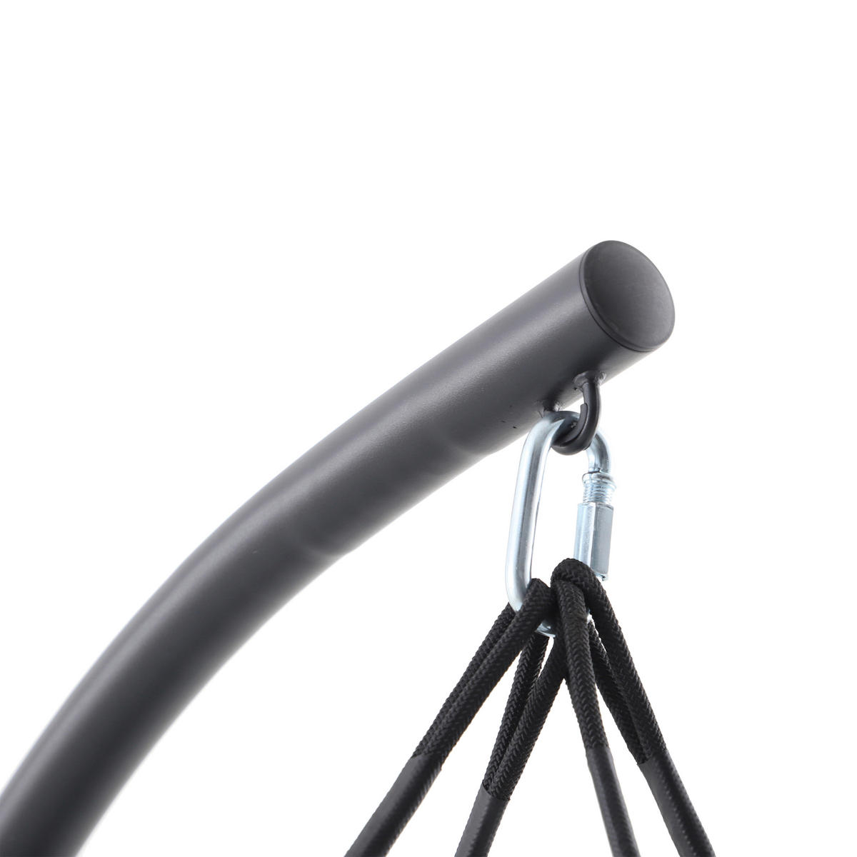 POCOline Gartenstuhl dunkelgrau Stahl Hängesessel - dunkelgrau - POCOline