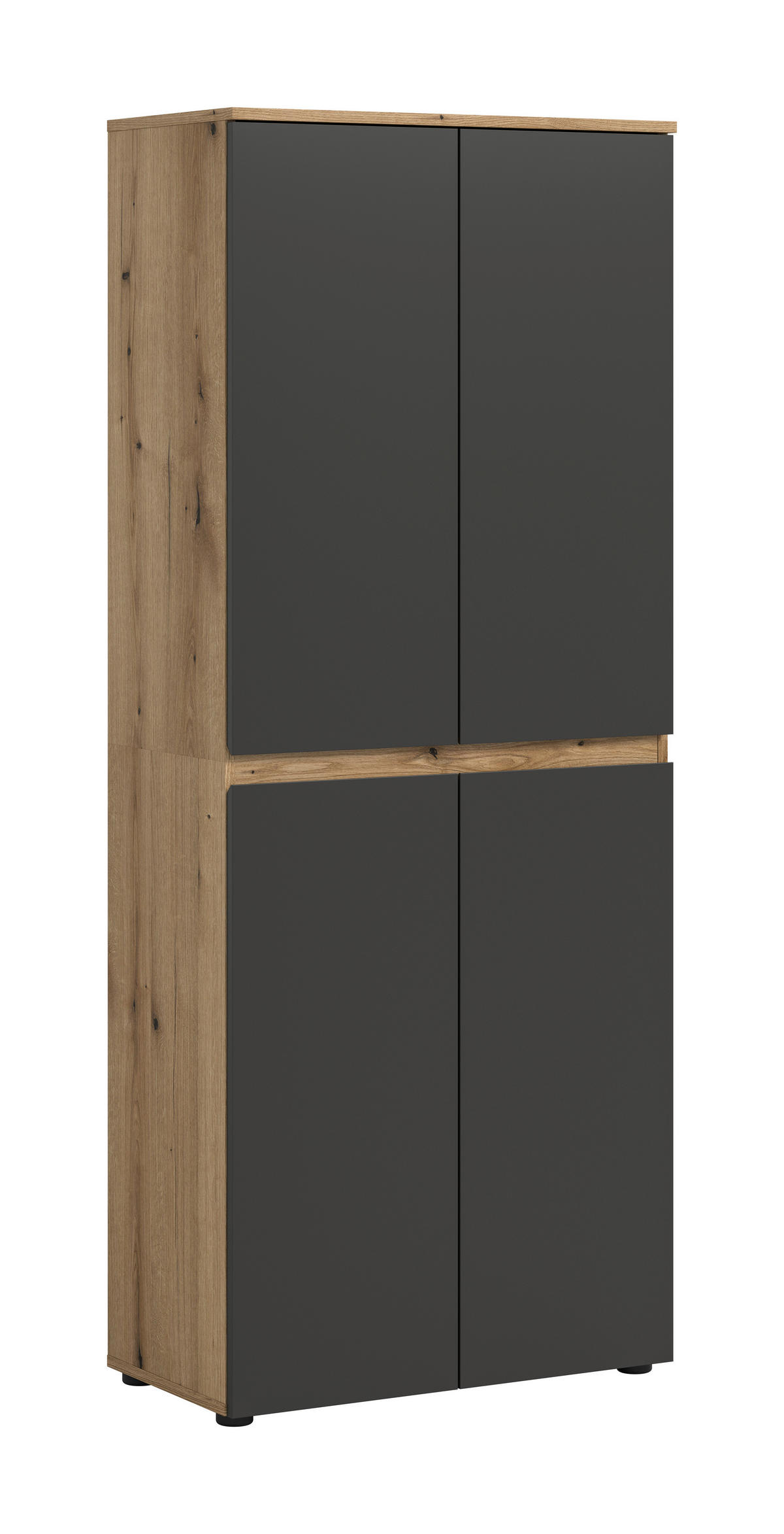 Schrank SCARPA Evoke Oak Nachbildung anthrazit B/H/T: ca. 70x175x37 cm SCARPA - anthrazit (70,00/175,00/37,00cm) - xonox.home