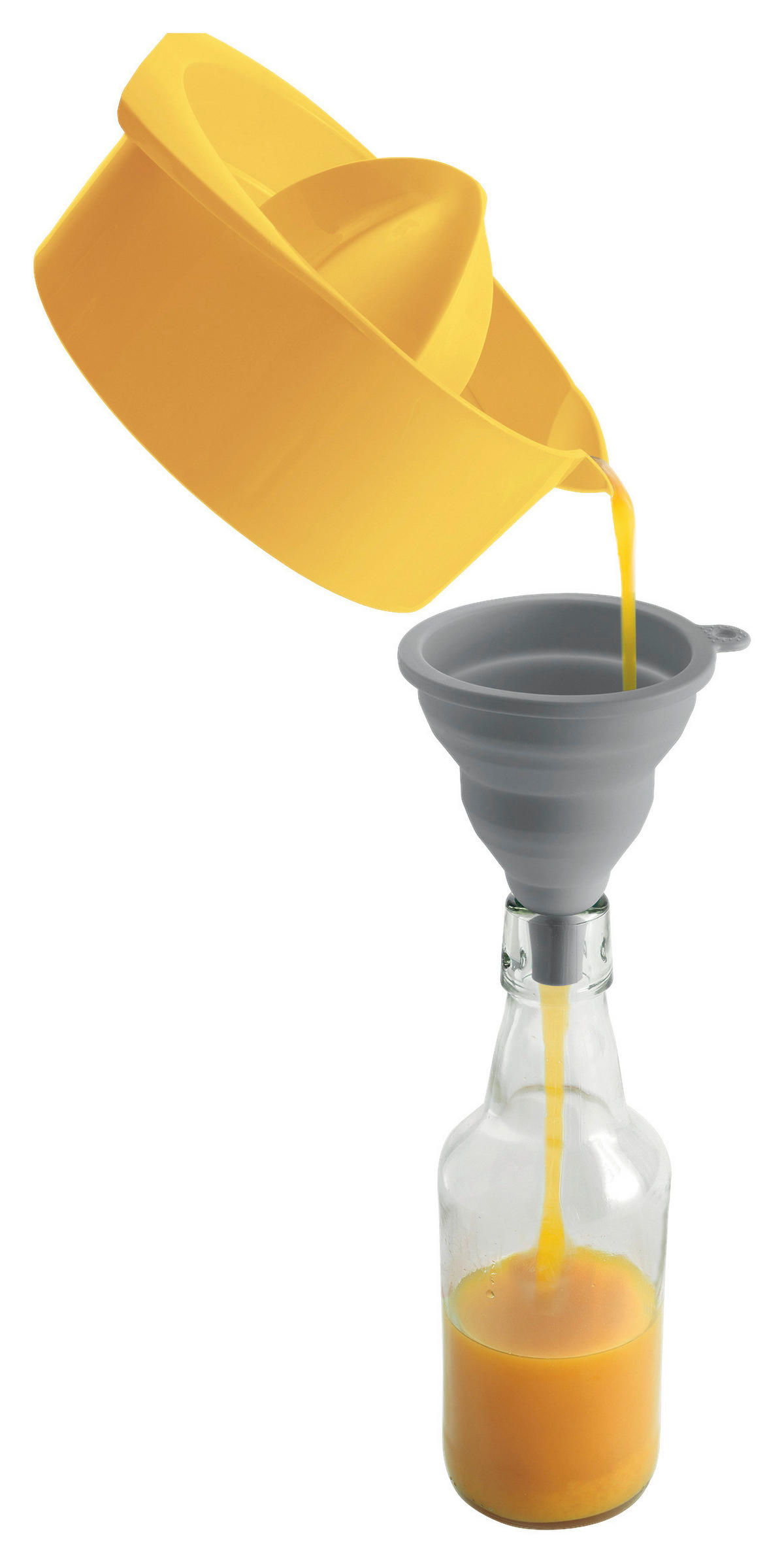 Haushaltshelfer grau Kunststoff B/H/L: ca. 8,5x16,8x3 cm Trichter - grau (3,00/8,50/16,80cm)