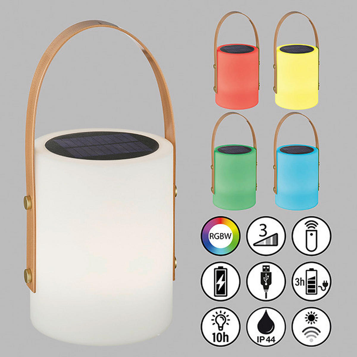 LED-Außenleuchte 850144 Bari weiß Kunststoff H/D: ca. 34x16 cm Bari - weiß (16,00/34,00cm) - easy! by FHL
