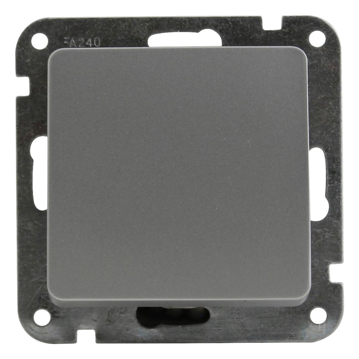 UniTec Taster Genua silber ca. 250 V Taster_Genua - silber - UniTec