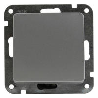 UniTec Taster Genua silber ca. 250 V Taster_Genua - silber - Unitec