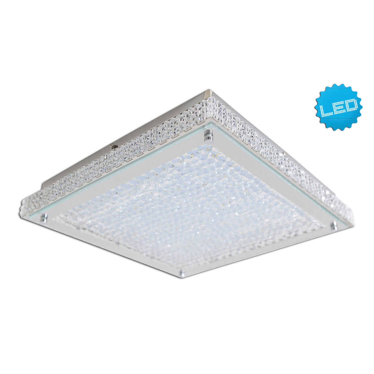 Näve Leuchten Deckenleuchte 1200931 transparent Metall Kunststoff B/H/T: ca. 39x7,2x39 cm null 1 Brennstellen Madrid - transparent (39,00/7,20/39,00cm) - Näve Leuchten