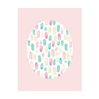 Komar Poster Shelly Patterns Rose Muscheln B/L: ca. 40x50 cm Shelly Patterns Rose - (40,00/50,00cm) - Komar
