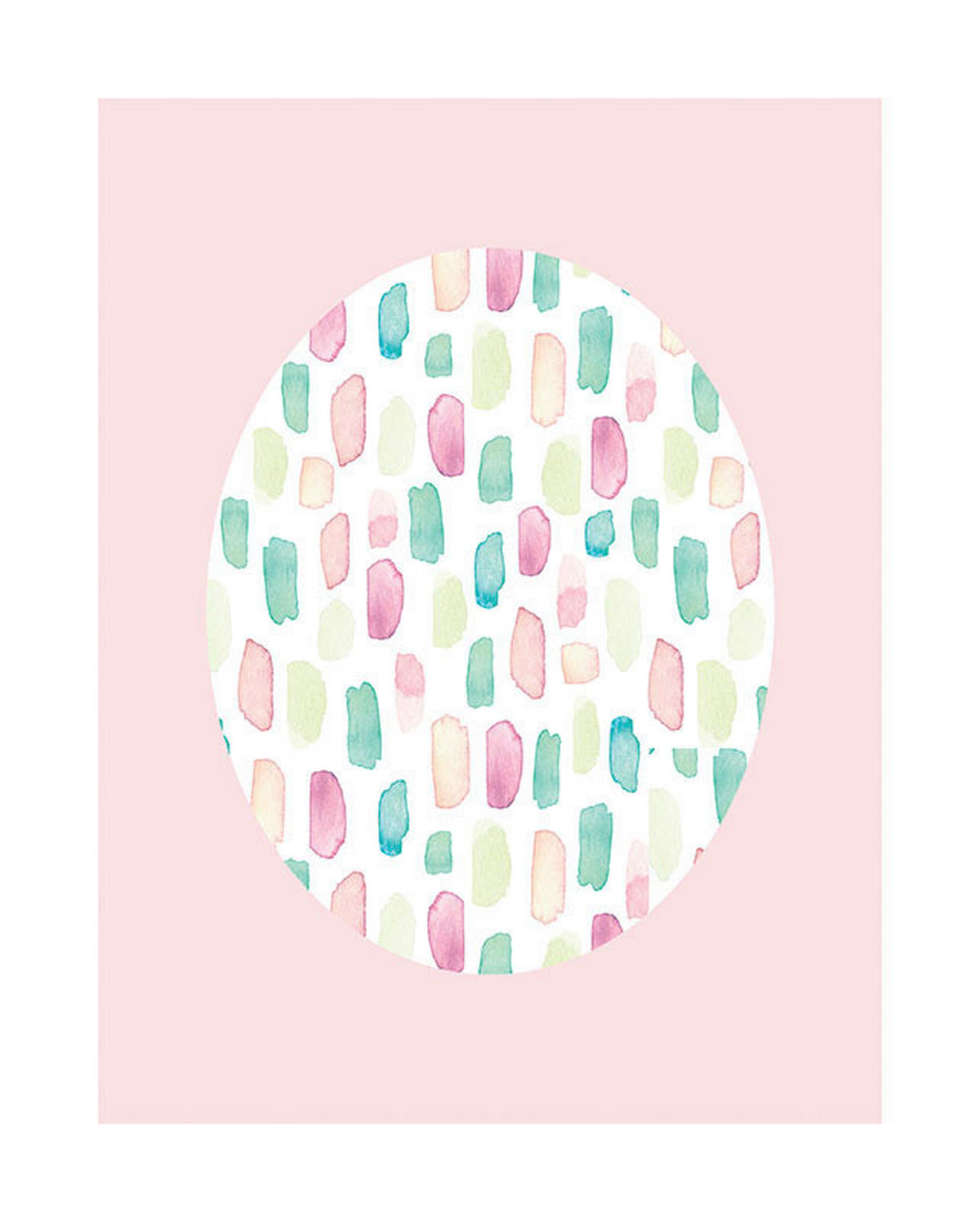 Komar Poster Shelly Patterns Rose Muscheln B/L: ca. 40x50 cm Shelly Patterns Rose - (40,00/50,00cm) - Komar