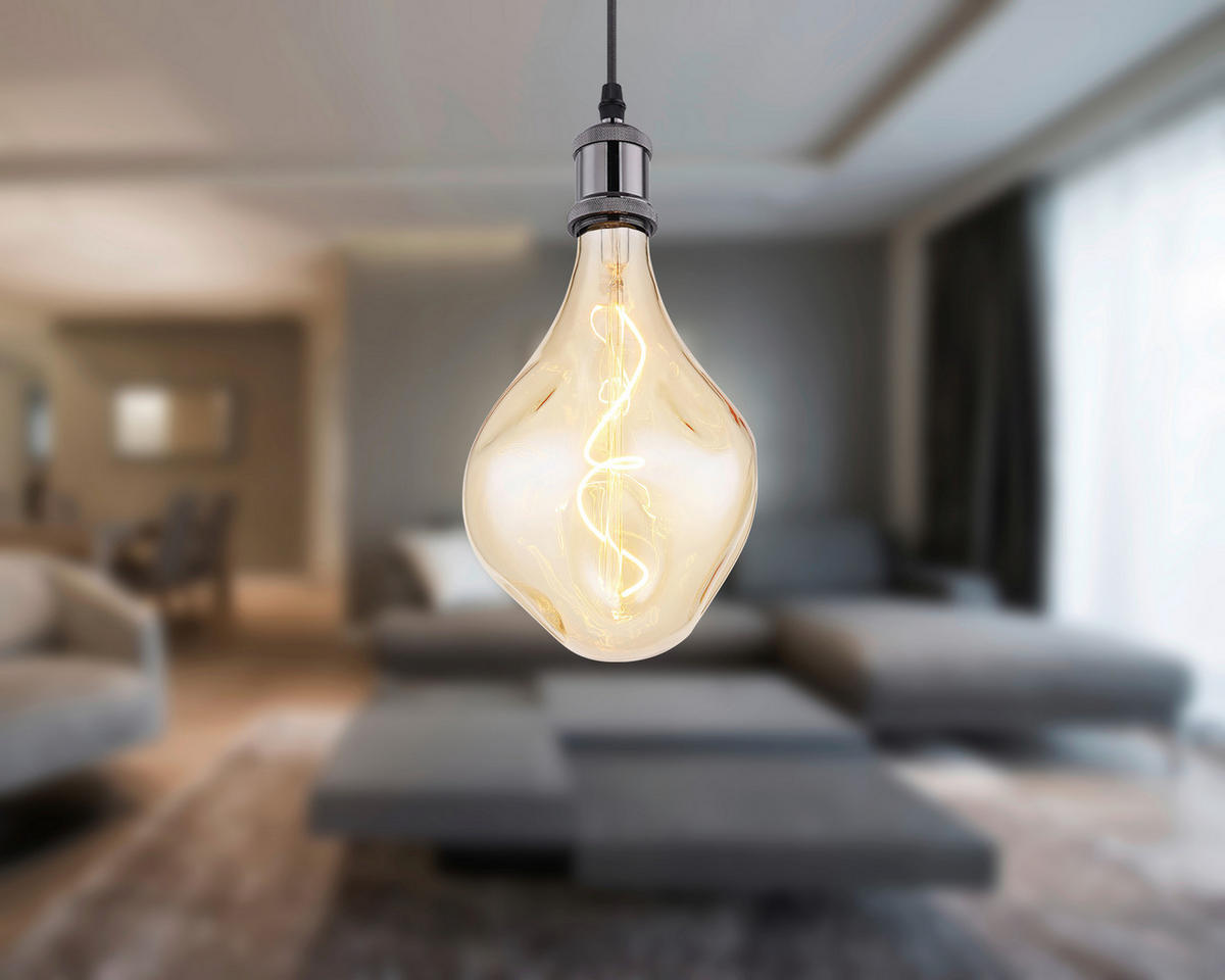 GLOBO LED-Leuchtmittel E27 LED - LEUCHTMITTEL - messing/amber (16,50/28,00cm) - GLOBO