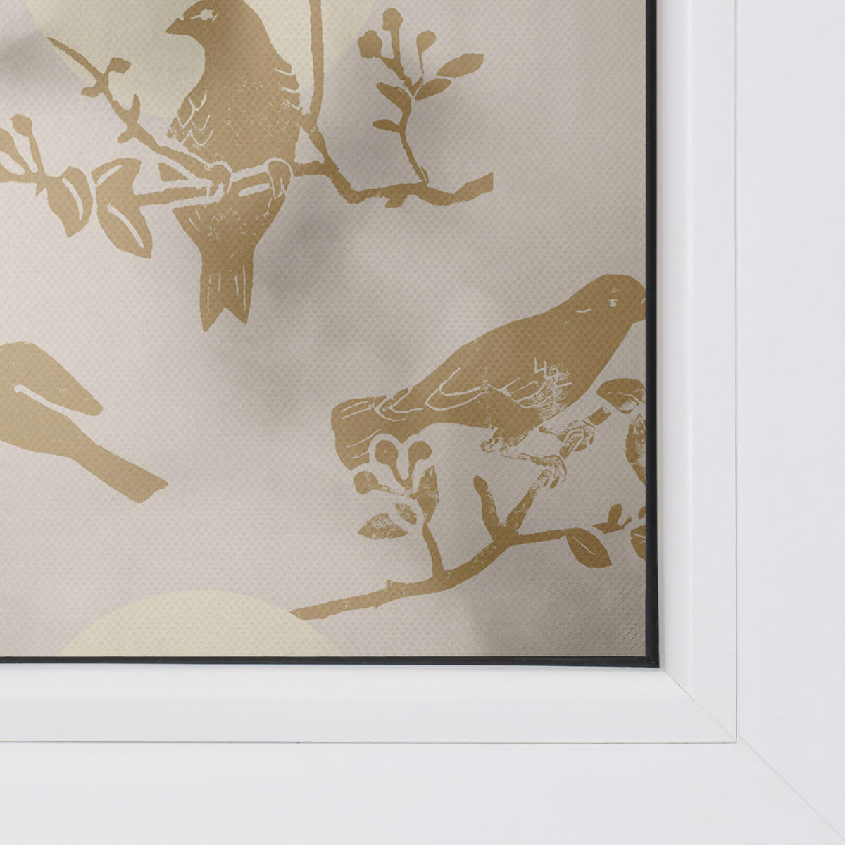 LICHTBLICK Fensterfolie Moon Birds Vögel Moon Birds beige B/L: ca. 50x50 cm Moon Birds - beige (50,00/50,00cm) - LICHTBLICK