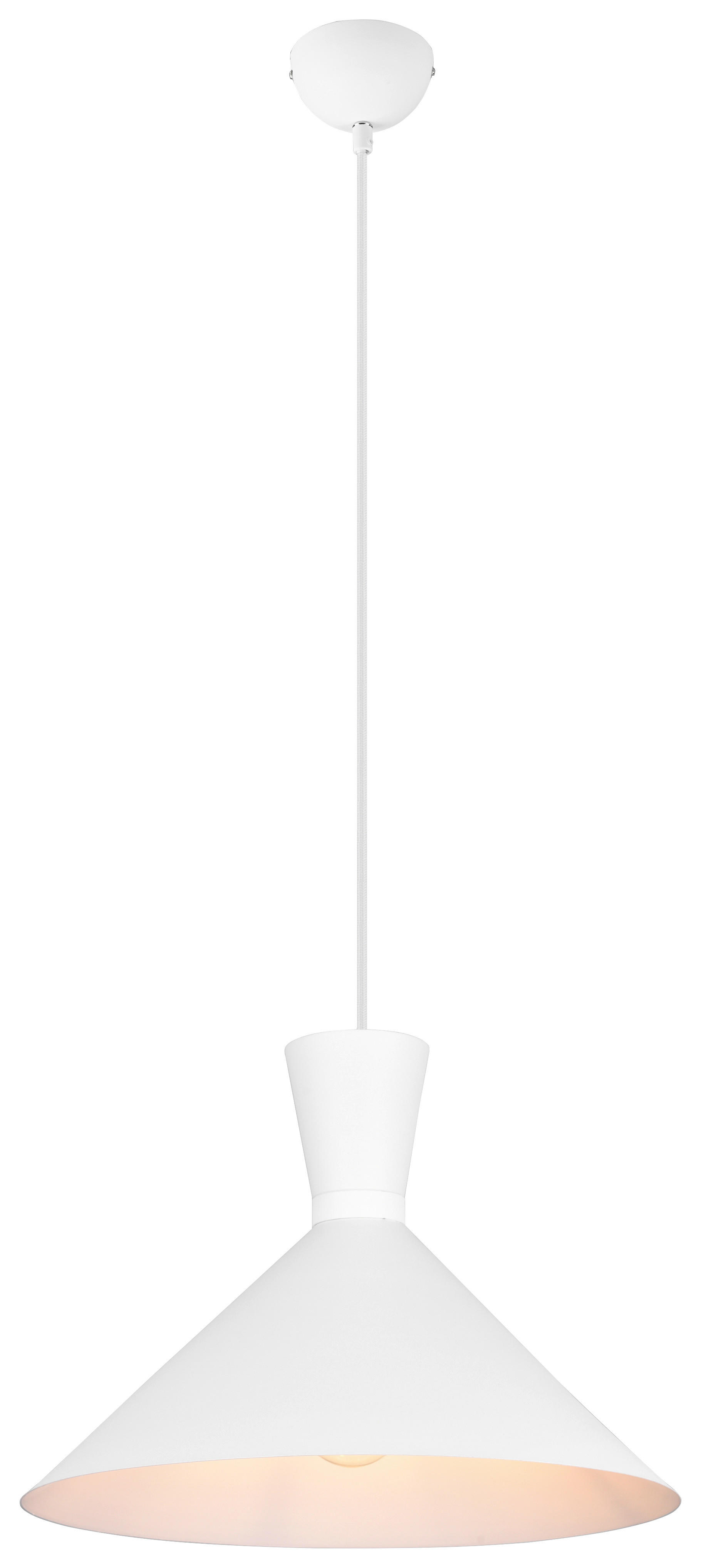 Reality Pendelleuchte ENZO R30781931 weiß Metall H/D: ca. 150x35 cm E27 1 Brennstellen Enzo - weiß (35,00/150,00cm) - Reality