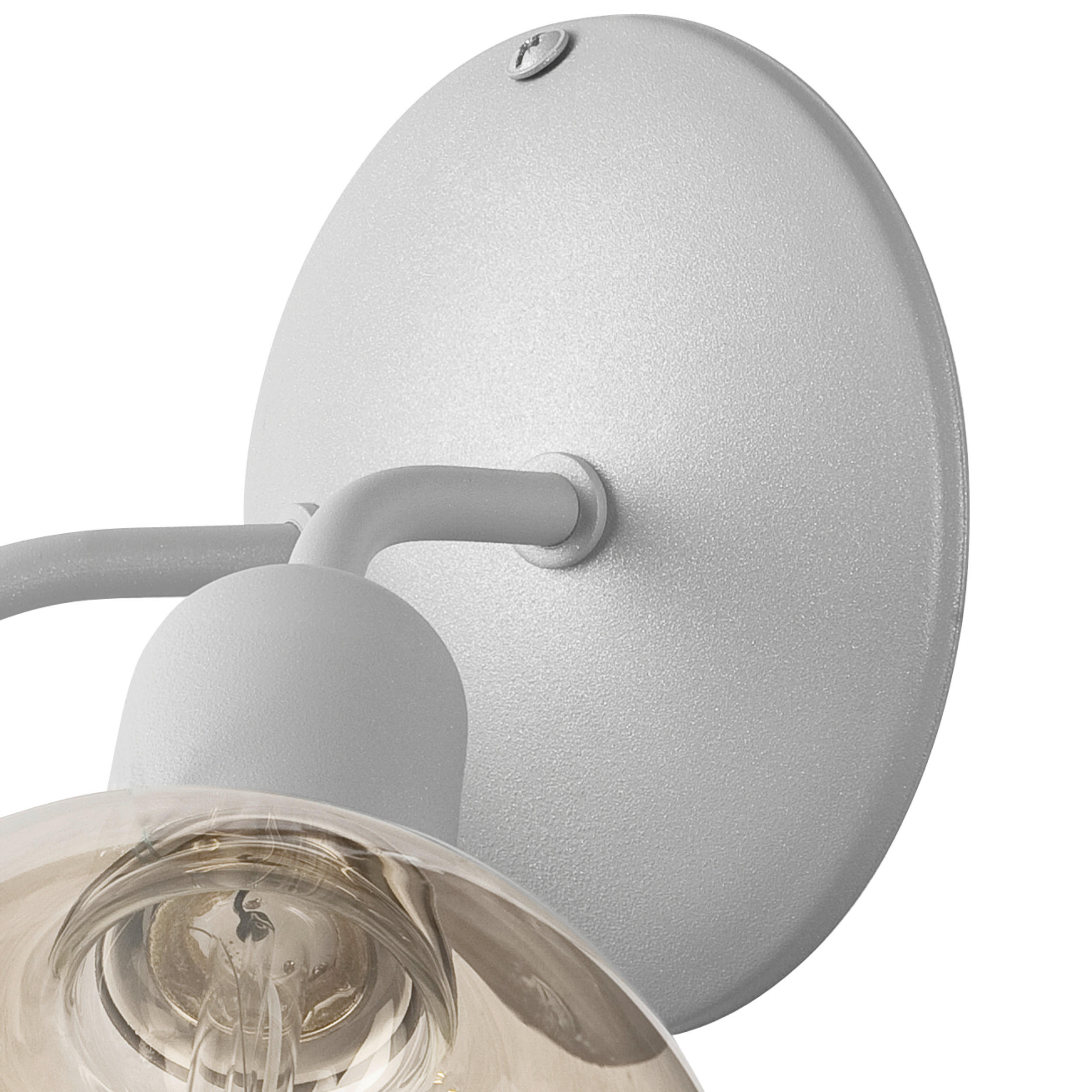 Lamkur Wandleuchte VIGGO 39428 silber Stahl H/L: ca. 14,5x23 cm E27 2 Brennstellen Viggo - silber (23,00cm) - Lamkur