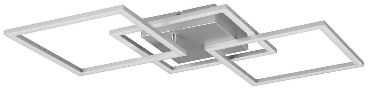LED-Deckenleuchte titanfarbig Metall B/H/T: ca. 53x53x7 cm LED-Deckenleuchte_Trail - titanfarbig (53,00/53,00/7,00cm)
