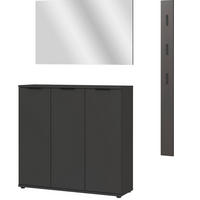 Garderobe 7879-547 B/H/T: ca. 143x200x37 cm 7879-547 - Eiche/Graphit (143,00/200,00/37,00cm) - Germania