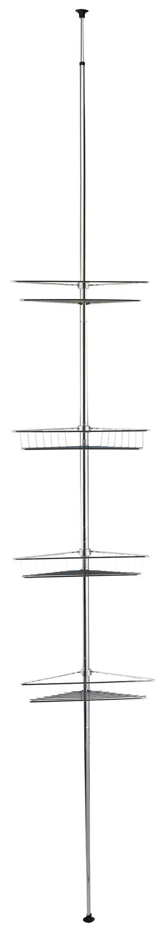Bad-Teleskop Eckregal Chrom Metall Bad-Teleskop_Eckregal - Chrom - POCOline