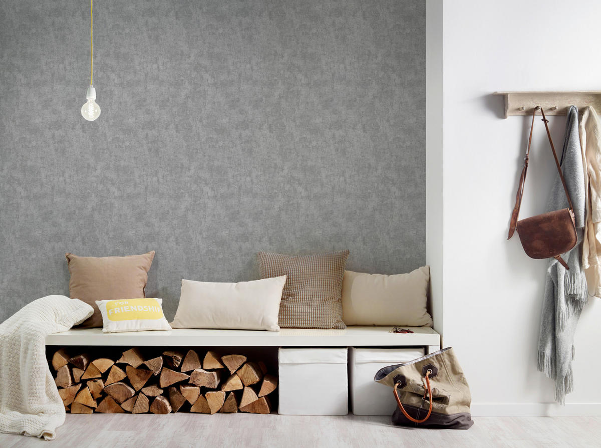 Vliestapete Betonoptik grau B/L: ca. 53x1005 cm Vliestapete_2240-19 - grau (53,00/1005,00cm)