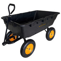 Westmann Schubkarre Prakta schwarz B/H/L: ca. 108x83x145 cm Prakta - schwarz (145,00/108,00/83,00cm) - Westmann