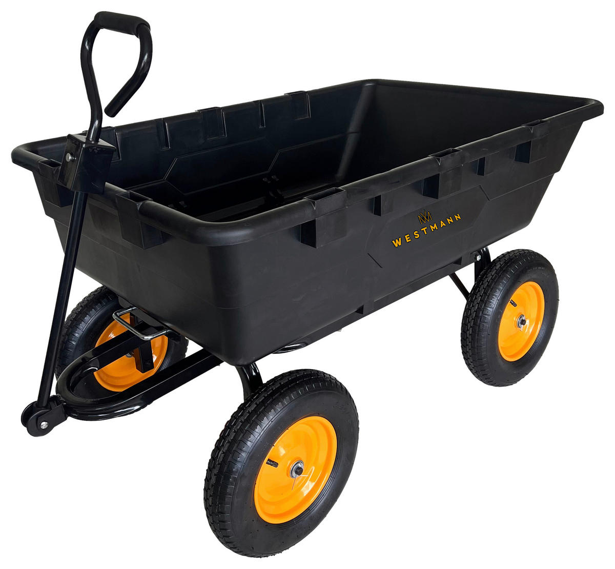 Westmann Schubkarre Prakta schwarz B/H/L: ca. 108x83x145 cm Prakta - schwarz (145,00/108,00/83,00cm) - Westmann