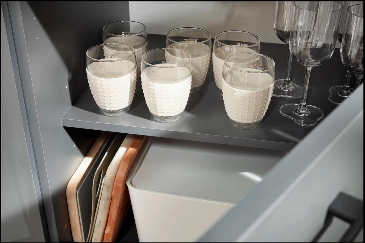 Winkelküche Oliver B/H/T: ca. 370x205x172 cm Oliver - granit/grau (370,00/205,00/172,00cm) - Respekta