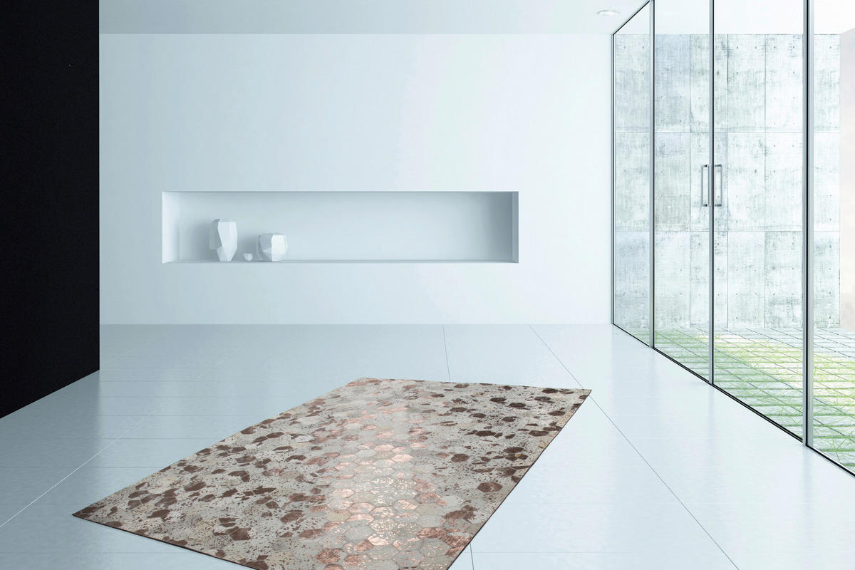 360Living Teppich Dazzle Chrom B/L: ca. 80x150 cm Dazzle - Chrom/elfenbein (80,00/150,00cm) - 360Living