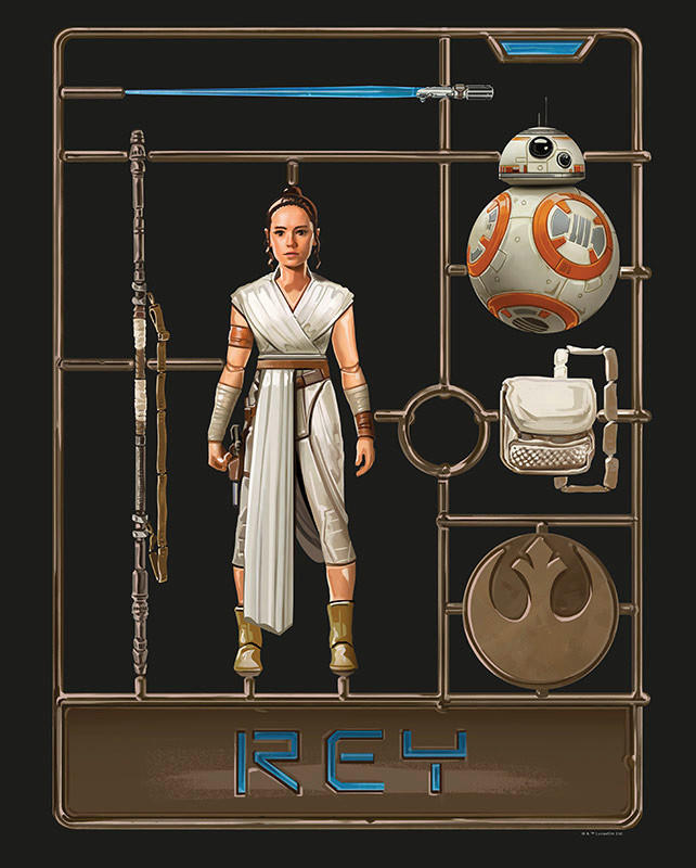 Komar Poster Star Wars Toy Rey Star Wars B/L: ca. 40x50 cm