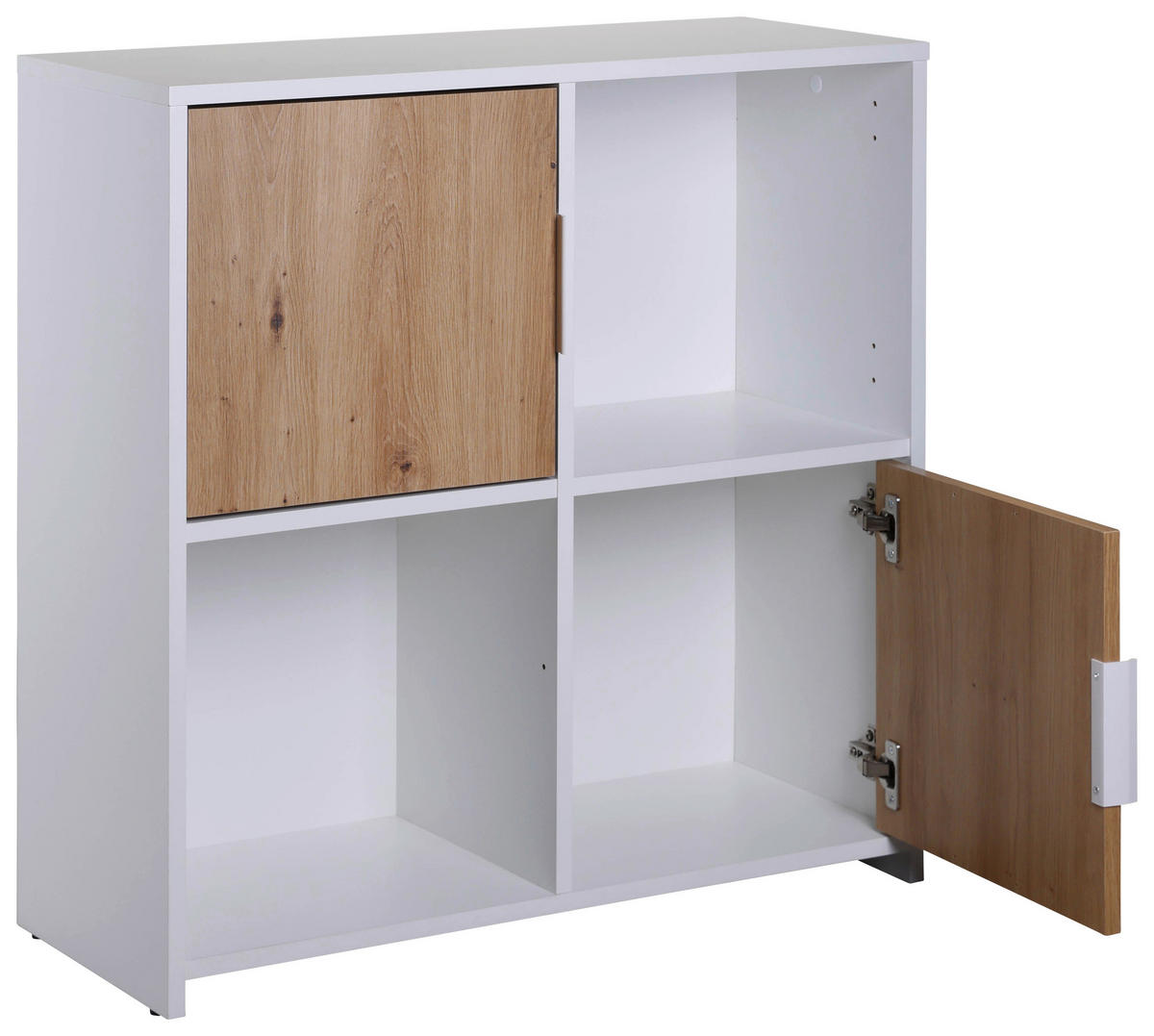Standregal Pepeto 2T weiß weiß beschichtet Optik B/H/L: ca. 30x77x77 cm Pepeto 2T weiß - weiß (77,00/30,00/77,00cm) - Inter Link