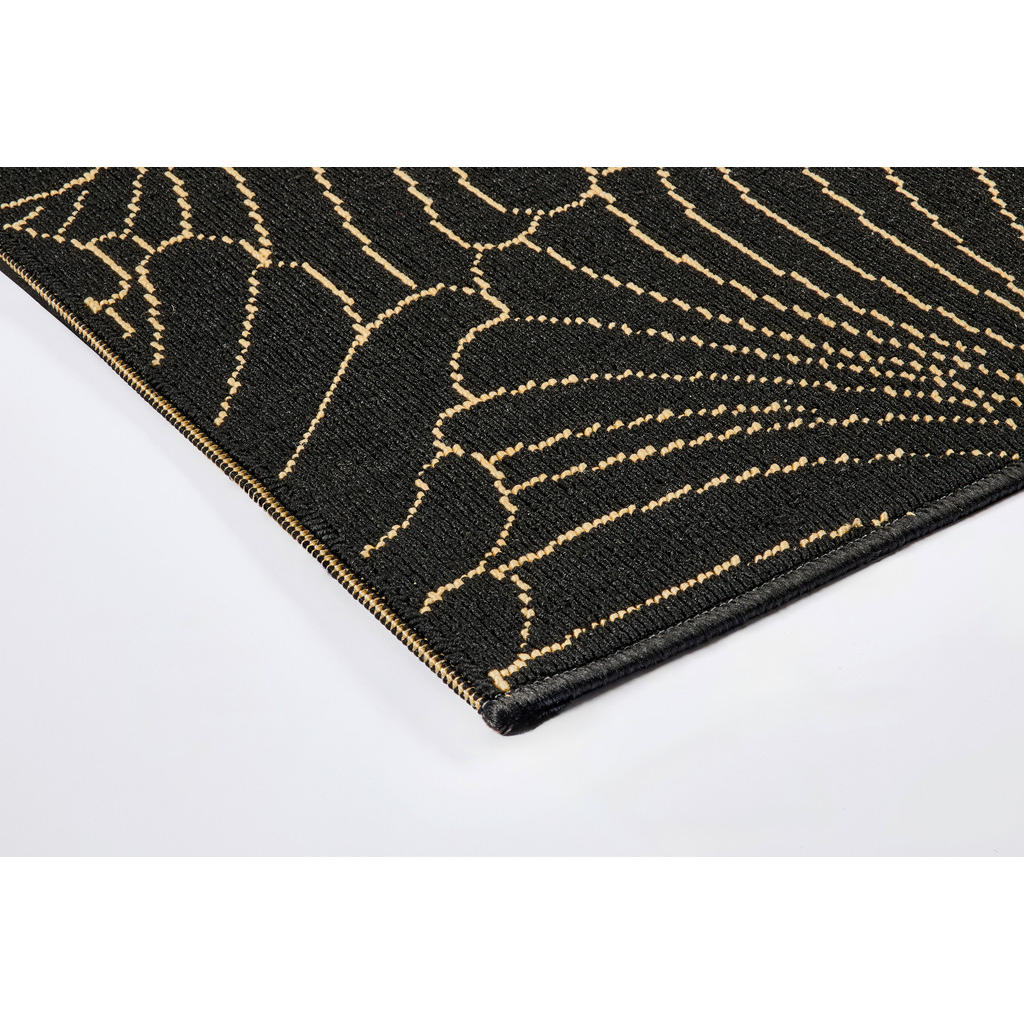 Thumbnail - Webteppich Luxus schwarz B/L: ca. 160x230 cm