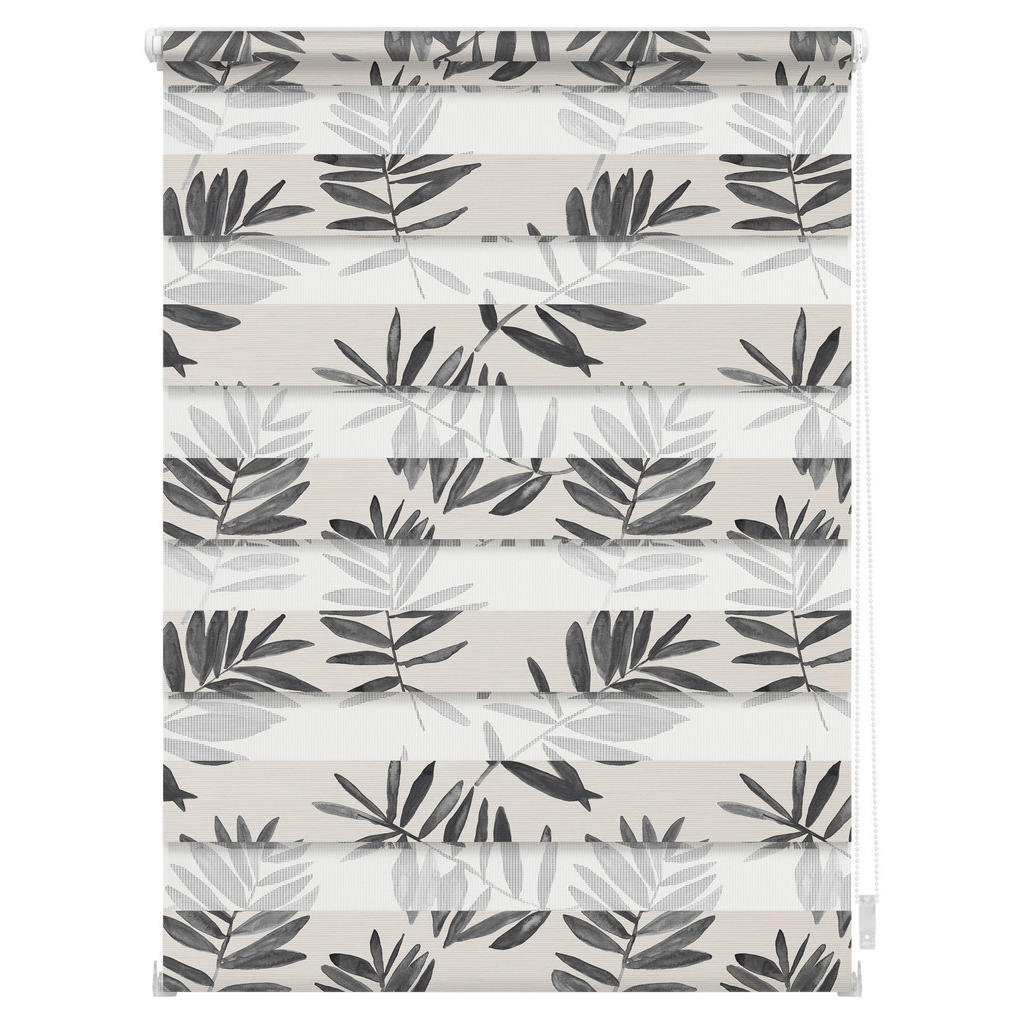 Thumbnail - LICHTBLICK Doppelrollo Watercolor schwarz B/L: ca. 70x150 cm