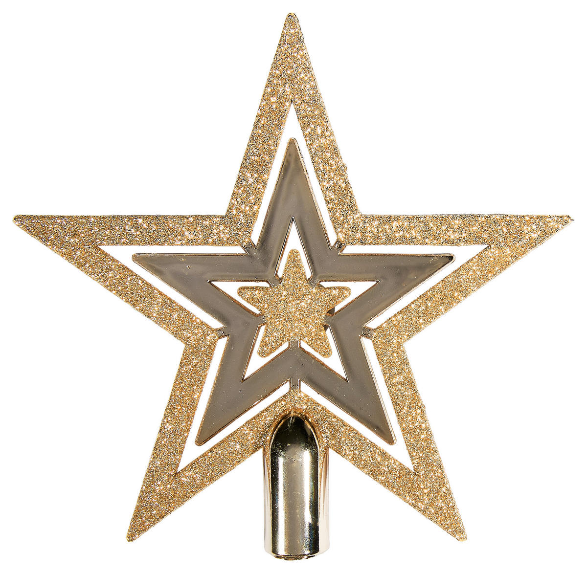 POCOline Baumspitze champagner B/H/L: ca. 2x20x30 cm Baumspitze-Stern - champagner (30,00/2,00/20,00cm) - POCOline