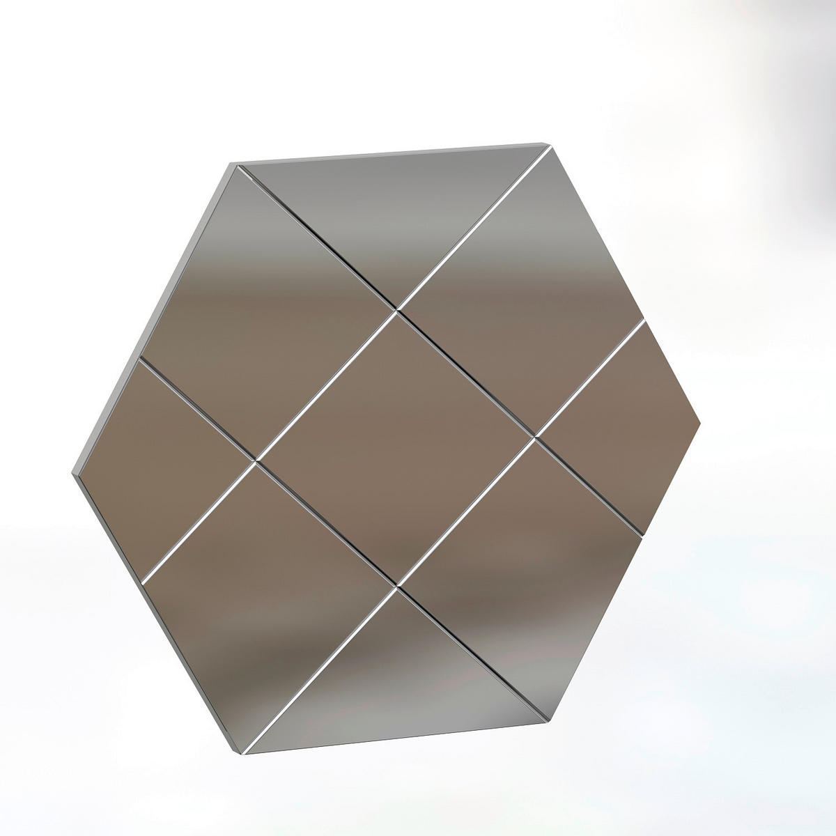 Wandspiegel Assa transparent Glas B/H/T: ca. 70x60x2,2 cm Assa - transparent (70,00/60,00/2,20cm) - moebel17