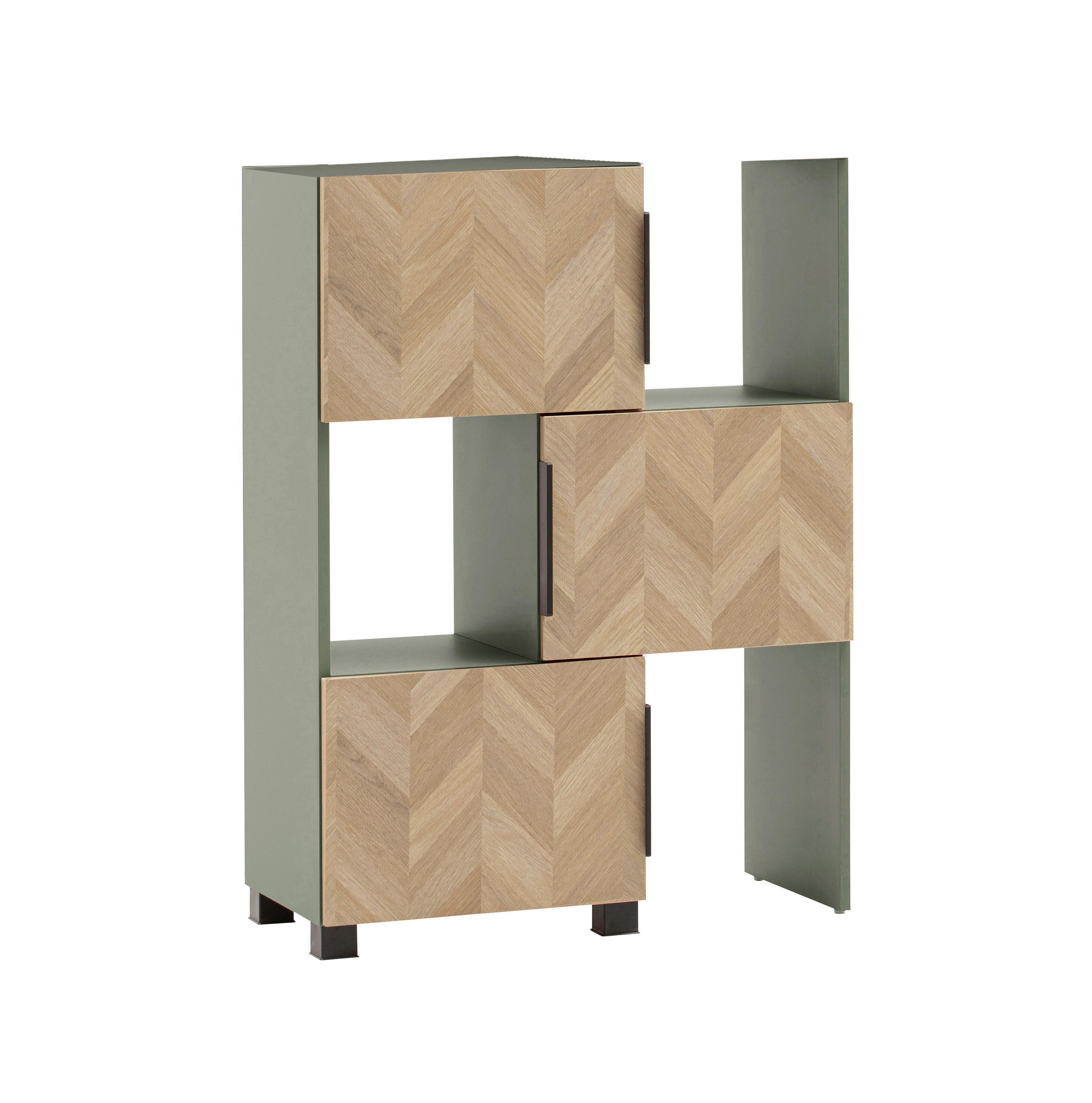 Regal Piazza Pistazie Eiche Nachbildung B/H/T: ca. 78x101,6x34,7 cm Piazza - Eiche/Pistazie (78,00/101,60/34,70cm) - Schildmeyer