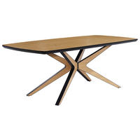 Esstisch  Eiche hell B/H/T: ca. 200x76x100 cm Kaja_Esstisch_6003656 - Eiche/schwarz (200,00/76,00/100,00cm)