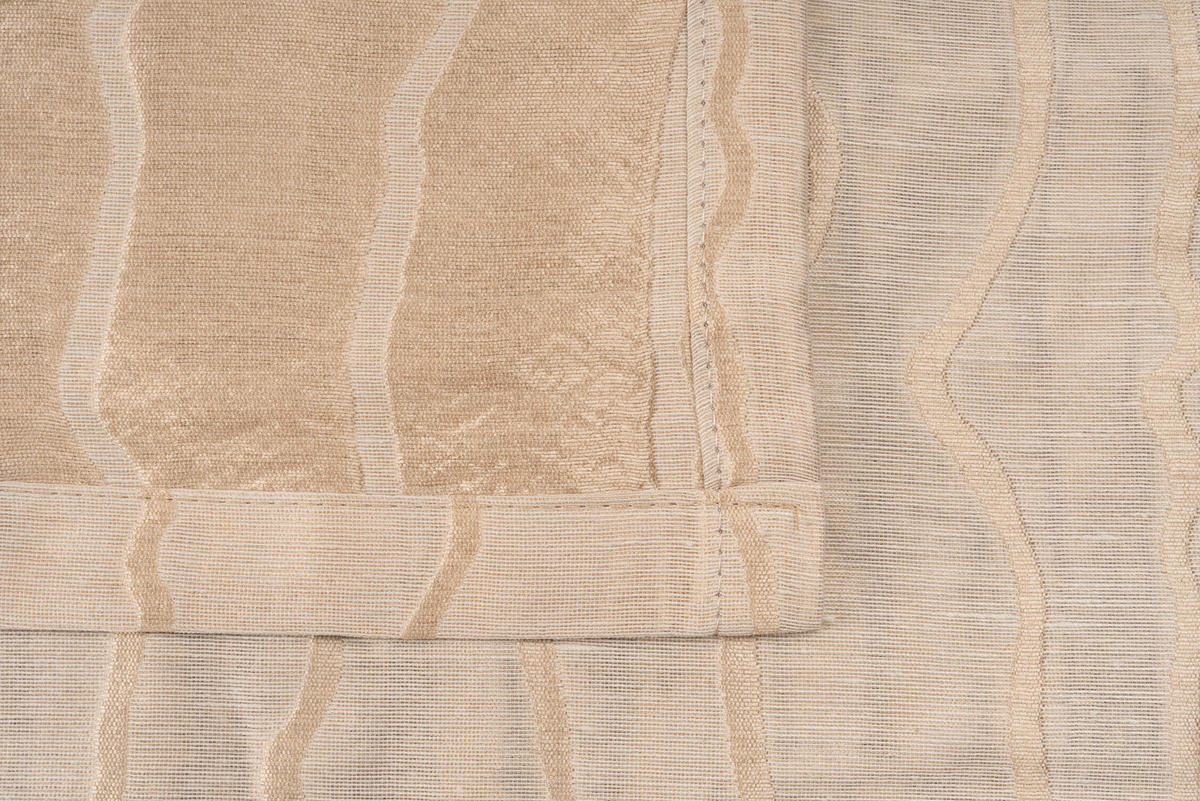 Ösenvorhang STREAM sand B/L: ca. 135x245 cm STREAM - sand (135,00/245,00cm)