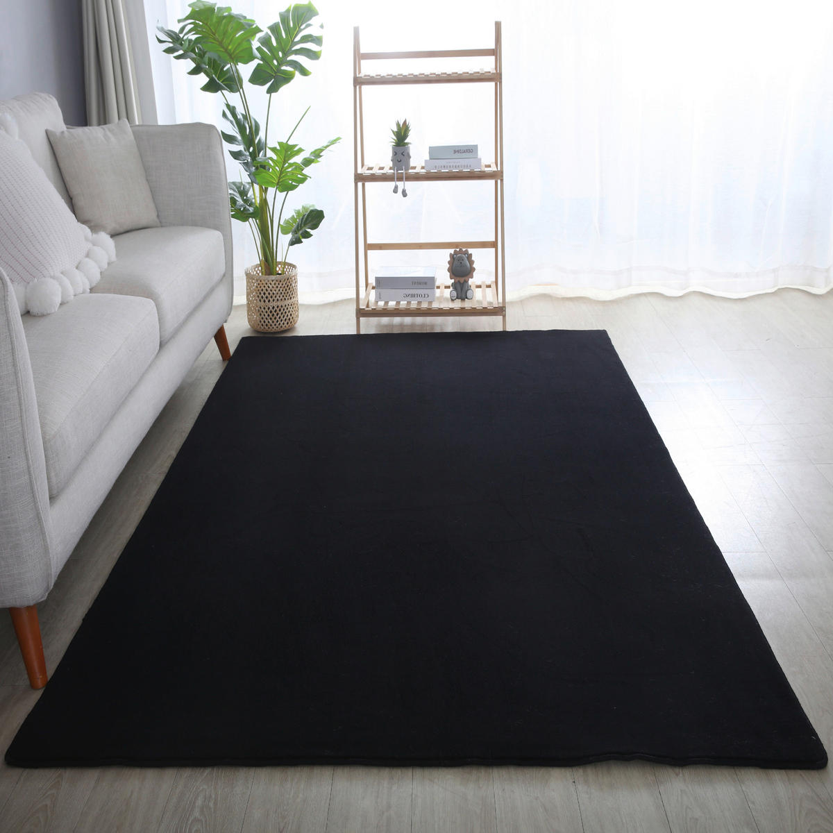 Ayyildiz Teppich SKY schwarz B/L: ca. 60x110 cm SKY - schwarz (60,00/110,00cm) - Ayyildiz