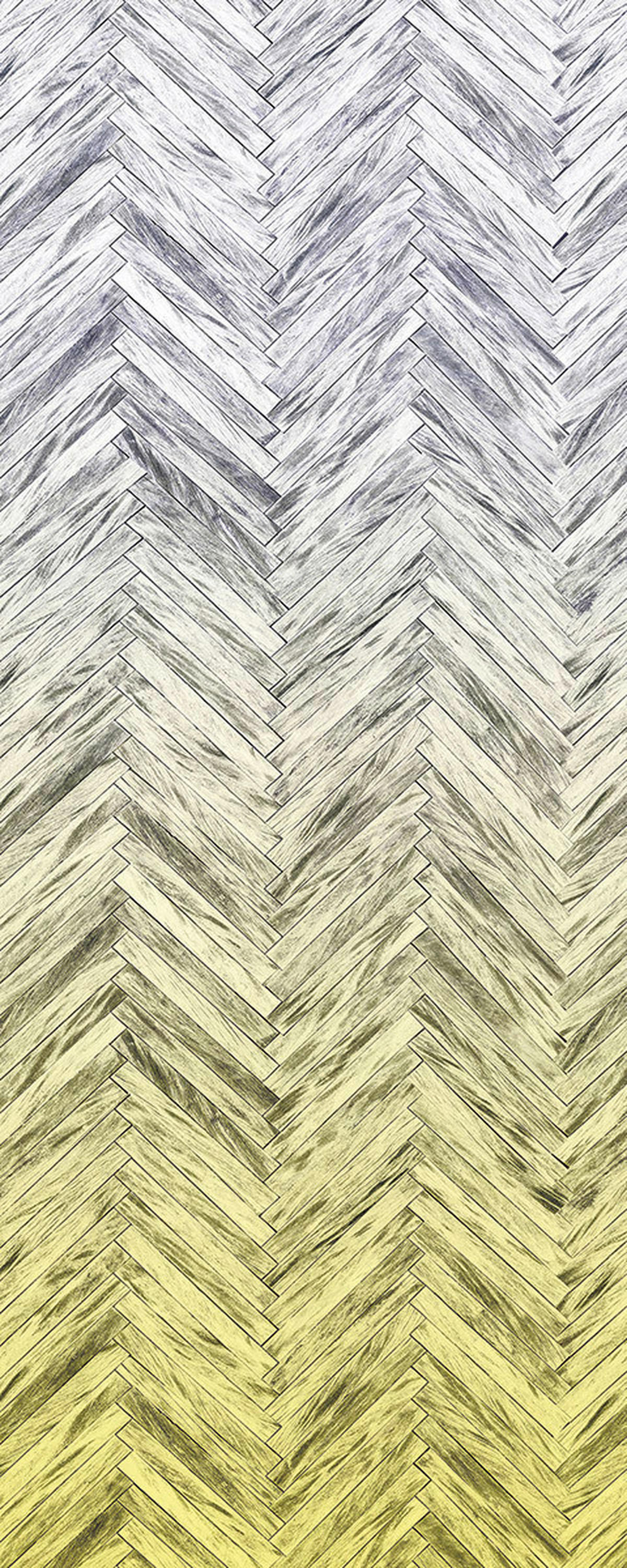 Komar Fototapete Herringbone Yellow Panel B/L: ca. 100x250 cm Herringbone Yellow Panel - (100,00/250,00cm) - Komar