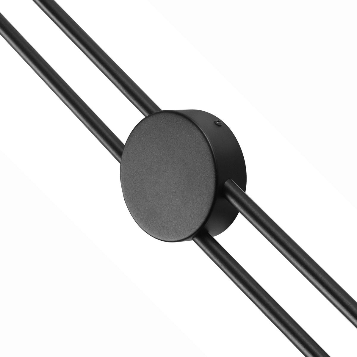 Lamkur LED-Wandleuchte LANA 47461 schwarz Metall H/L: ca. 80x12 cm 1 Brennstellen Lana - schwarz (12,00cm) - Lamkur